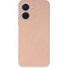 Bezos Vivo Y16 Kılıf Nano Içi Kadife Silikon - Pudra