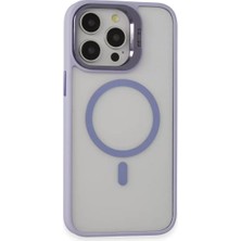 Bezos Joko Apple iPhone 15 Pro Max Kılıf Roblox Lens Magsafe Standlı Kapak - Lila