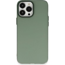 Jenerik Iphone 13 Pro Max Kılıf Modos Metal Kapak - Koyu Yeşil