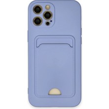 Bezos Apple iPhone 12 Pro Max Kılıf Kelvin Kartvizitli Silikon - Lila