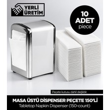 Sepet Doldur Masa Üstü Dispenser Peçete 150'LI 10 Adet