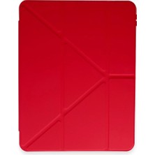 Bezos Xiaomi Pad 6 Kılıf Kalemlikli Mars Tablet Kılıfı - Kırmızı