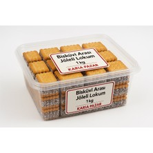 Karia Feyz Bisküvi Arası Jöleli Lokum 1 kg | Aile Boyu Tatlı