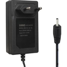 Semel Weko WK-38112 Yerli Üretim 12 Volt - 2 Amper 2.5*0.7 mm Uçlu Priz Tipi Adaptör