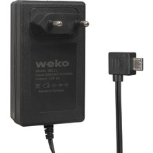 Semel Weko WK-38111 Yerli Üretim 12 Volt - 2 Amper Cro USB L Uçlu Priz Tipi Adaptör