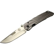 Semel Umnumzaan T 50 Gri Kamp Çakı 22,5cm - Manuel, Kemerlikli, Oluklu