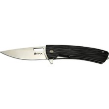 Semel Gear Aculus F004 Bk Siyah Kurtarma / Kamp Çakı 18CM - Yarı Otomatik, Cam Kırma Aparatlı, Kemerlikli, Kutulu