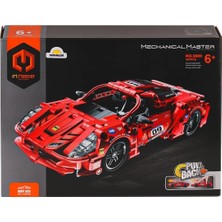 Semel 5809 Imm Mekanik Master Süper Araba Blokları Kırmızı 437 Parça