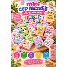 Tasarım Evi 9'lu Mini Karakterli Mini Cep Mendil Seti | Renkli Desenli Yumuşak Kağıt Mendil | Hijyenik 9'lu Paket