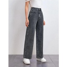 Woddi Salaş Füme Pantolon Jeans Likralı Esnek Kot