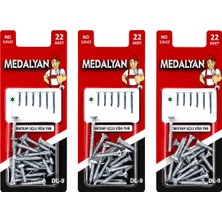 sbodurhome 264 Adet 3.9X22 Matkap Uçlu Vida Yhb 12X22PCS BX40