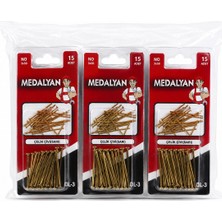 sbodurhome 180 Adet 3X50 12X15PCS Sarı Tp Çelik Tel Çivi BX40