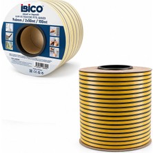 Svoria Store K.rengi 2X50 = 100MT Bobin Fitil Kapı - Pencere Bant D Profil 9X6MM Bandı