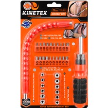 Akıllı Bayi 43PCS Silikon Sap Akrobat Uzatmalı Tornavida Bits Seti Manyetik Uç Tutucu KTX-3451