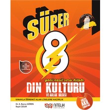 Nitelik Yayınları Nitelik Süper 8 Din Kültürü ve Ahlak Bilgisi Soru Kitabı