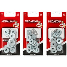 Hobilinka 500 Adet 1/4 Metal Pul 12X25PCS (4887)