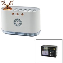 Semel Geyik Figürlü 700ML Sese Duyarlı USB Şarjlı - Renkli Ledli Işık Hava Nemlendirici Buhar Makine - Koku Giderici 4.5W