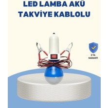 Semel Timsah Kıskaçlı 12V LED Ampul Kamp ve Acil Durum Lambası