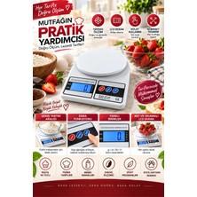 Tasarım Evi Dijital Hassas Mutfak Tartısı - Mutfak Terazisi-Hassas Ölçüm -10KG Kapasite
