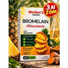 Walker's Walkers Bromelain Yeşil Çay, Krom, Curcumin, Berberine, Resveratrol 60 Tablet