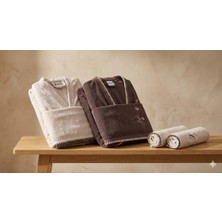 Özdilek Pampas Bej-Kakao Aile Seti