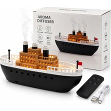 MiraLive Aroma Dıffuser Gemi Işıklı Hava Nemlendirici Buhar Makine - Koku Giderici 250ML KRD-8769 BX40