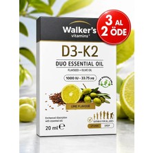 Walker's D3 K2 20 ml ( Zeytinyağı , Keten Tohumu Yağı ) Sprey Damla .