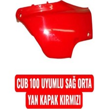 Cub 100 Uyumlu Sağ Orta Yan Kapak Kırmızı Erpilsan Elektronik