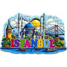 Skygo Istanbul Temalı Silikon Buzdolapı Süsü Magnet