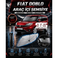 STS Oto Aksesuar Fiat Doblo Araç Ön Cam Güneşliği Katlanabilir Şemsiye Oto Güneşlik Uv Korumalı Gölgelik Araba Oto Şemsiyesi