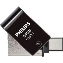 Semel FM64DC152B/00 64GB 2 In 1 Type-C/usb 3.1 Siyah Gri USB Flash Bellek