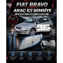 STS Oto Aksesuar Fiat Bravo Araç Ön Cam Güneşliği Katlanabilir Şemsiye Oto Güneşlik Uv Korumalı Gölgelik Araba Oto Şemsiyesi