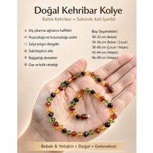 Taşmir Sertifikalı Doğal Damla Kehribar Bebek & Yetişkin Kolye