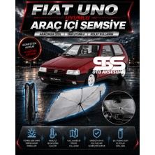 STS Oto Aksesuar Fiat Uno Araç Ön Cam Güneşliği Katlanabilir Şemsiye Oto Güneşlik Uv Korumalı Gölgelik Araba Oto Şemsiyesi