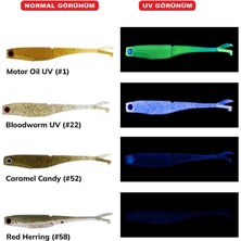 Daiwa Bait Junkie Flick 2.95'' 7.5 cm Silikon Yem Bloodworm Uv (#22)