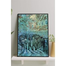 (PSTER14784) Tutuklular Çemberi - Van Gogh Sanatsal Çerçeveli Tablo 30 x 40