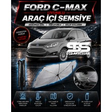 STS Oto Aksesuar Ford C-Max Araç Ön Cam Güneşliği Katlanabilir Şemsiye Oto Güneşlik Uv Korumalı Gölgelik Araba Oto Şemsiyesi