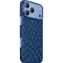 Keephone iPhone 18 Pro Uyumlu Kılıf Magsafe Şarj Özellikli Ultra Slim Aramid Karbon Fiber Kevlar Kapak Drakon Anakondo Snake Desenli Drakon Aramid Magsafe Kapak