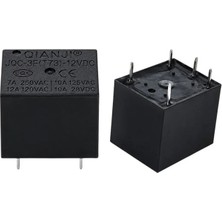 Semel 12 Volt 10 Amper Dc Tek Kontak 5 Pinli Küp Röle JQC-3F(T73)