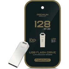 Semel Powerway Preum 128 GB 100MB/S Ultra Hızlı USB 3.1 Metal Silver Flash Bellek