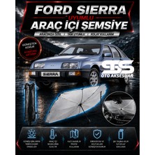 STS Oto Aksesuar Ford Sierra Araç Ön Cam Güneşliği Katlanabilir Şemsiye Oto Güneşlik Uv Korumalı Gölgelik Araba Oto Şemsiyesi
