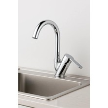 Üstüner Lavabo Bataryası, Gümüş, Çift Su Girişli, 5 Yıl Garantili