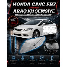 STS Oto Aksesuar Honda Civic Fb7 Araç Ön Cam Güneşliği Katlanabilir Şemsiye Oto Güneşlik Uv Korumalı Gölgelik Araba Oto Şemsiyesi