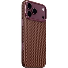 Keephone iPhone 18 Pro Max & 17 Pro Max Uyumlu Kılıf Magsafe Şarjlı Süper Ince Aramid Karbon Fiber Ankora Kevlar Kapak