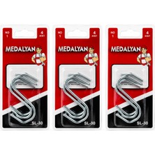 Marsilyan 48 Adet No-1 - Küçük S Kanca 12X4PCS (4887)
