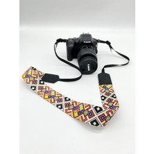 Anatolia Craft Dslr ve Slr Fotoğraf Makineleri Için Desenli Boyun ve Omuz Askısı,kayışı