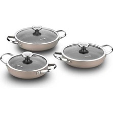 Üstüner Zeta 6 Parça Bej Omlet Set