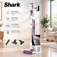 Shark Detect Clean&empty Auto-Empty Sistemli Şarjlı Dikey Süpürge, Turbo Başlık, Kir Algılama, Güçlü Emiş, Otomatik Toz Boşaltma 2 L Hazne 60 Dk Süre