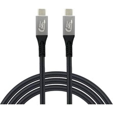 Üstüner USB 4 Hızlı Şarj, Data ve Görüntü Aktarım Kablosu - Type USB C Thunderbolt 4/3 Uyumlu, USB 4, 40GBPS Veri Aktarım, 240W Şarj Gücü, 8k 60Hz, 4K 144Hz / 120Hz / 60Hz, Hdr (1 Metre)