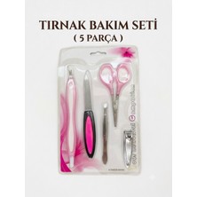 Winy Concept 5 Parça Tırnak Bakım Seti - Manikür Pedikür Seti Tırnak Makası Törpü Et Itici Cımbız ve Makas